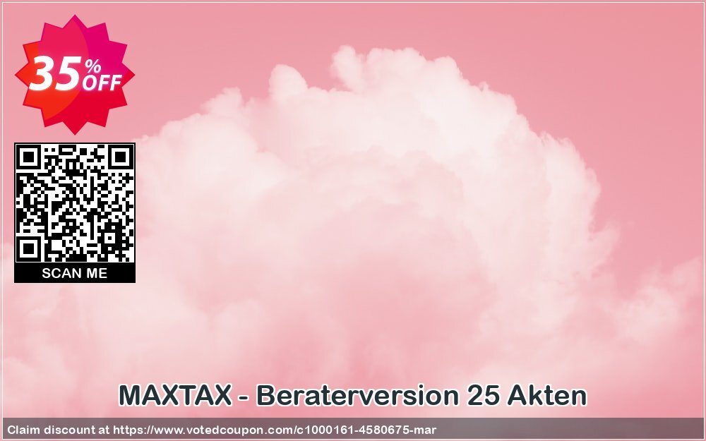 MAXTAX - Beraterversion 25 Akten Coupon Code May 2024, 35% OFF - VotedCoupon