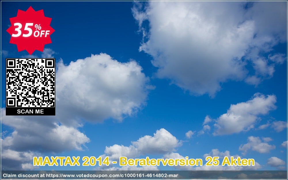 MAXTAX 2014 - Beraterversion 25 Akten Coupon Code Apr 2024, 35% OFF - VotedCoupon