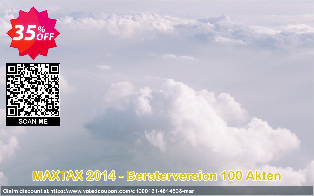 MAXTAX 2014 - Beraterversion 100 Akten Coupon, discount NEUKUNDEN-AKTION 2015. Promotion: wonderful discounts code of MAXTAX 2014 - Beraterversion 100 Akten 2024