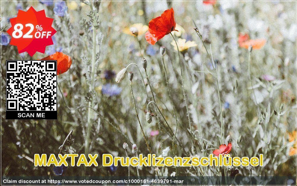 MAXTAX Drucklizenzschlüssel voted-on promotion codes