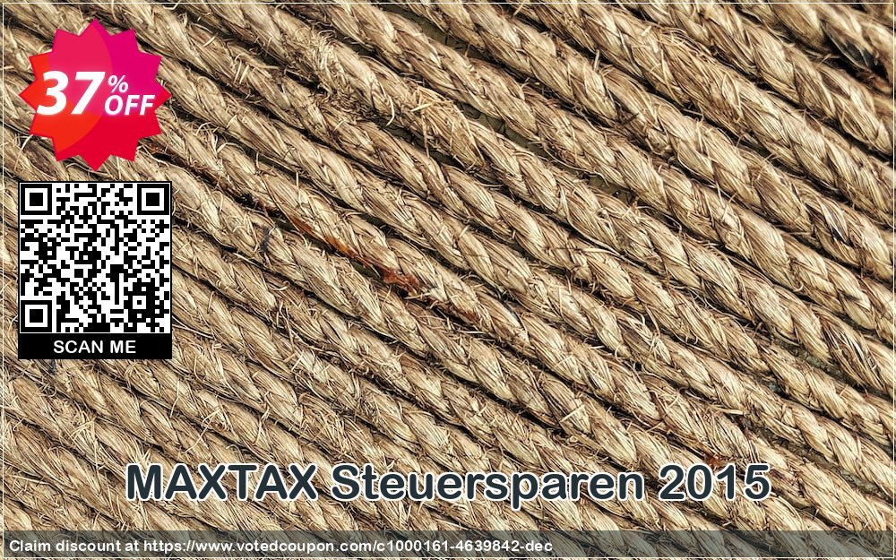 MAXTAX Steuersparen 2015 Coupon, discount NEUKUNDEN-AKTION 2015. Promotion: excellent sales code of MAXTAX Steuersparen 2015 2024