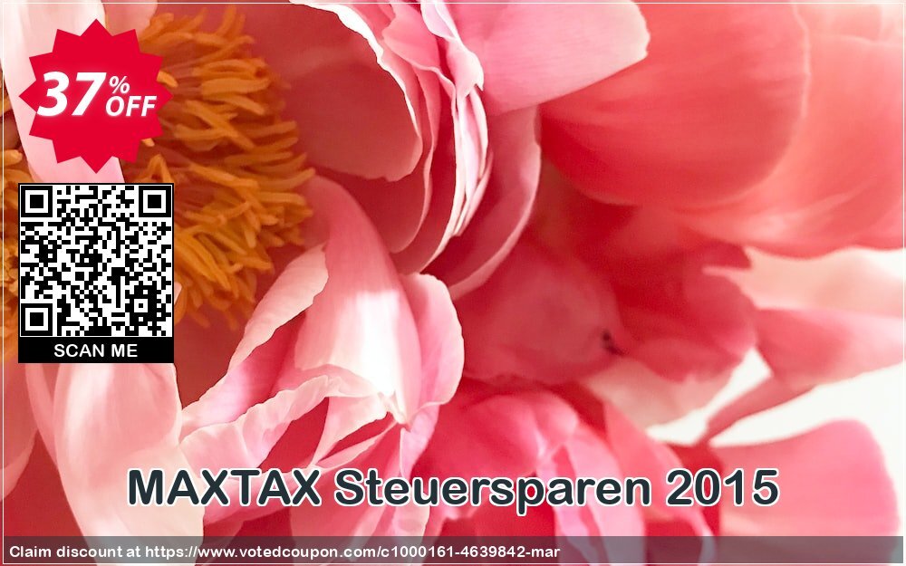 MAXTAX Steuersparen 2015 Coupon Code Apr 2024, 37% OFF - VotedCoupon