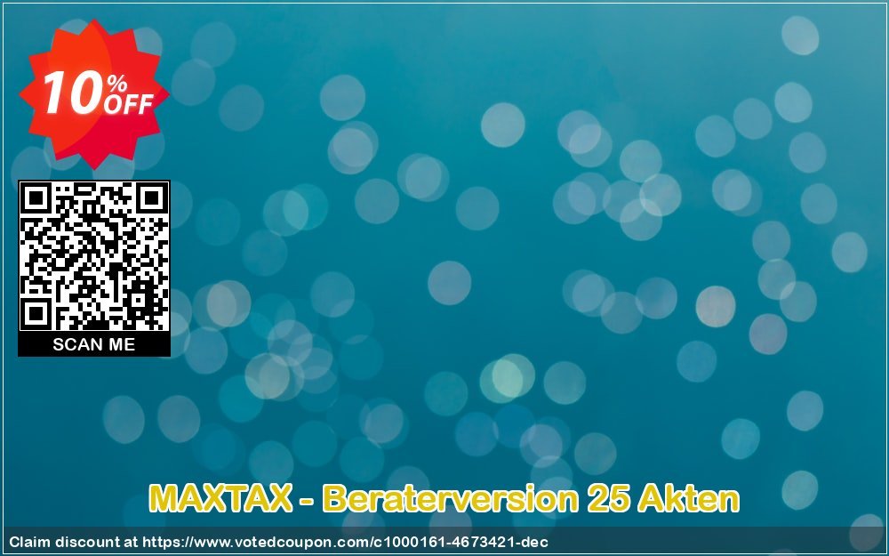 MAXTAX - Beraterversion 25 Akten Coupon, discount MAXTAX SPAR-ABO. Promotion: dreaded sales code of MAXTAX - Beraterversion 25 Akten 2023