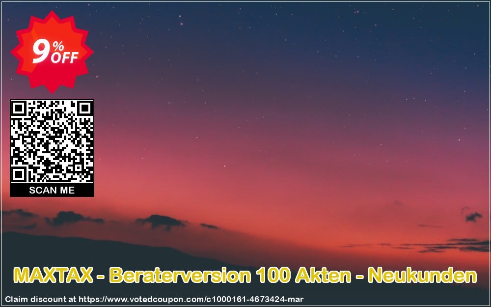 MAXTAX - Beraterversion 100 Akten - Neukunden Coupon, discount MAXTAX SPAR-ABO. Promotion: wondrous discount code of MAXTAX - Beraterversion 100 Akten - Neukunden 2024