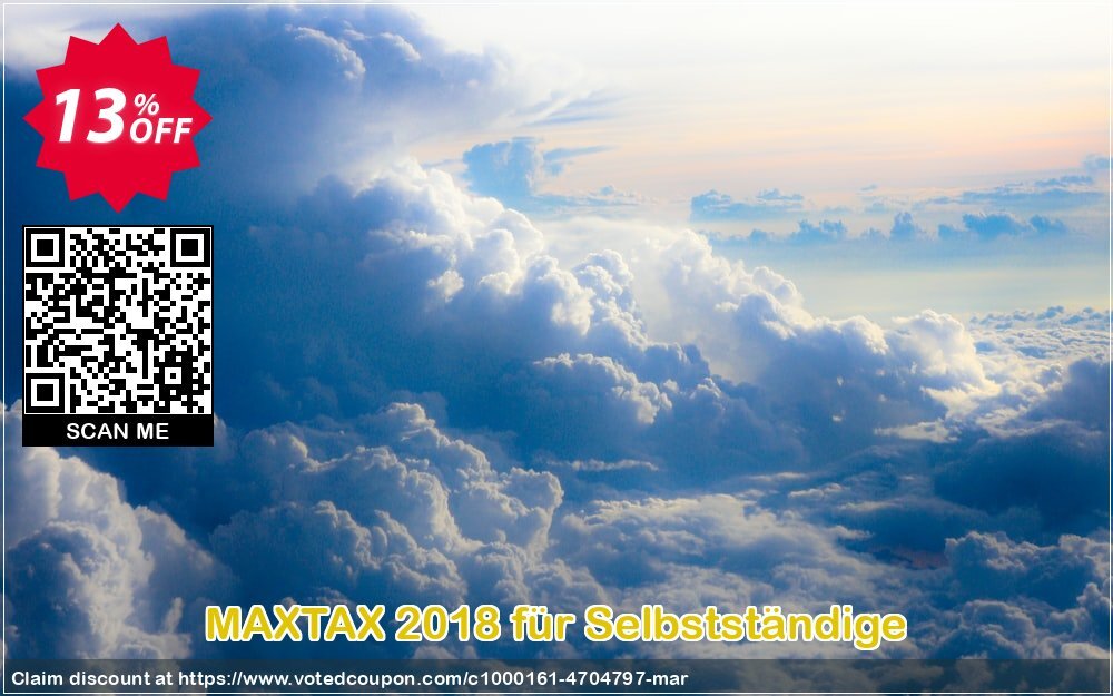 MAXTAX 2018 für Selbstständige Coupon Code May 2024, 13% OFF - VotedCoupon