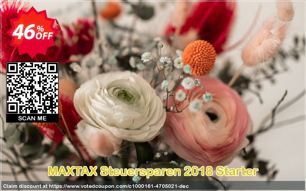 MAXTAX Steuersparen 2018 Starter Coupon, discount MAXTAX SPAR-ABO. Promotion: formidable offer code of MAXTAX Steuersparen 2023 Starter  2023