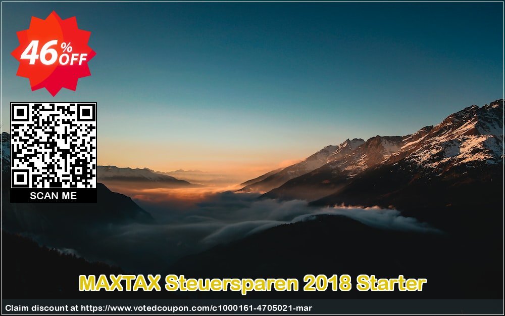 MAXTAX Steuersparen 2018 Starter Coupon Code May 2024, 46% OFF - VotedCoupon