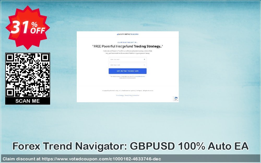 Forex Trend Navigator: GBPUSD 100% Auto EA Coupon, discount ForexPeaceArmy. Promotion: dreaded deals code of Forex Trend Navigator: GBPUSD 100% Auto EA 2023