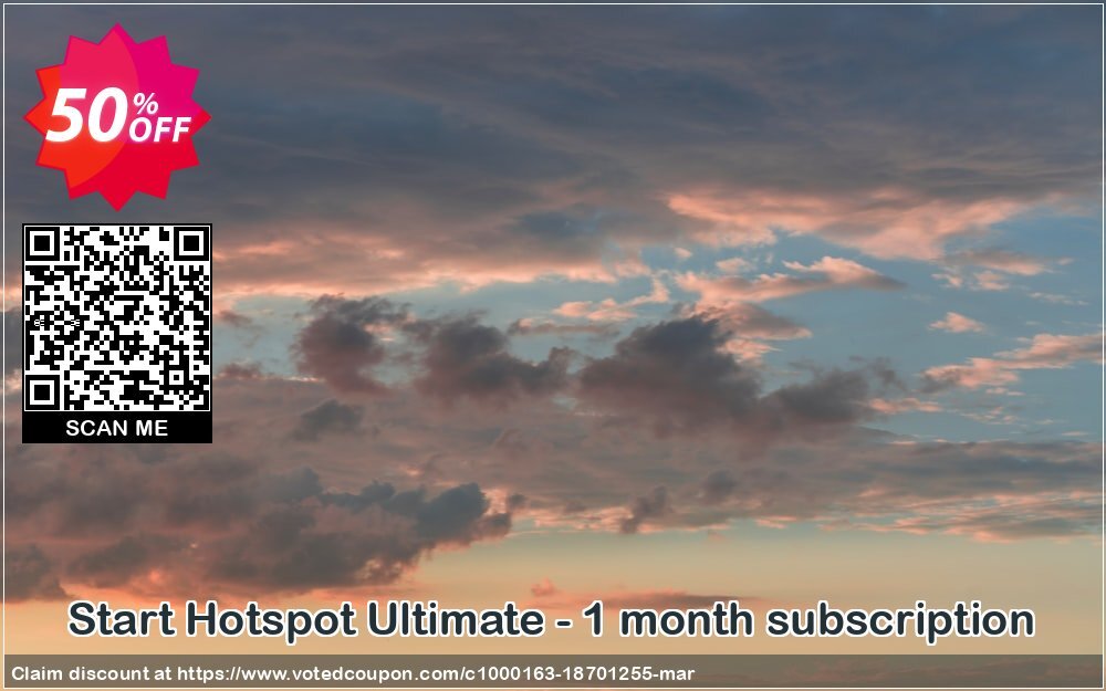 Start Hotspot Ultimate - Monthly subscription Coupon Code Apr 2024, 50% OFF - VotedCoupon