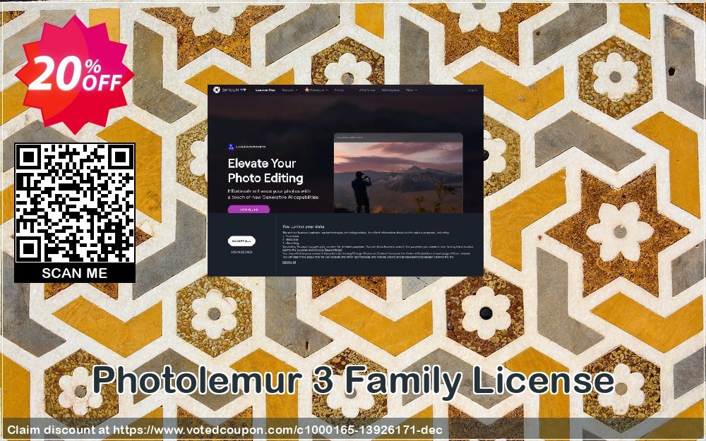 Photolemur 3 Family Plan Coupon, discount Photolemur 3 Family License  special discount code 2023. Promotion: special discount code of Photolemur 3 Family License  2023