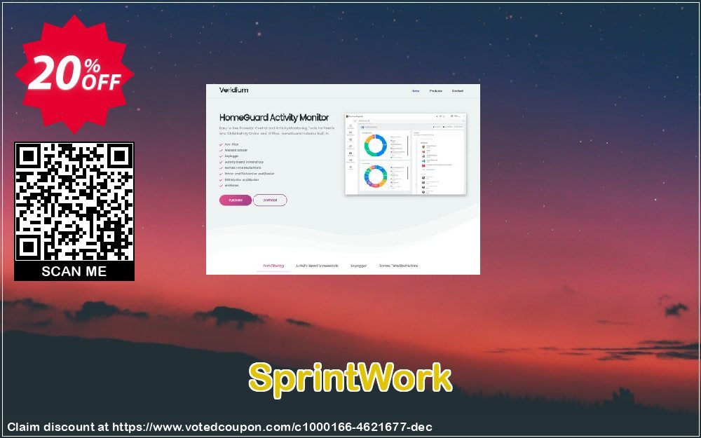 SprintWork Coupon, discount 20% off. Promotion: amazing sales code of SprintWork 2023