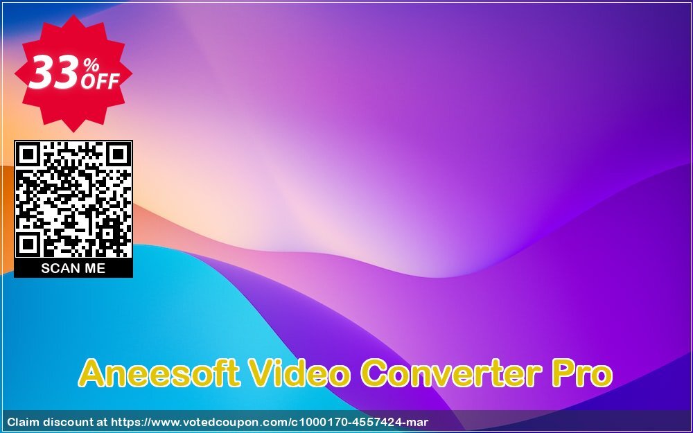 Aneesoft Video Converter Pro voted-on promotion codes