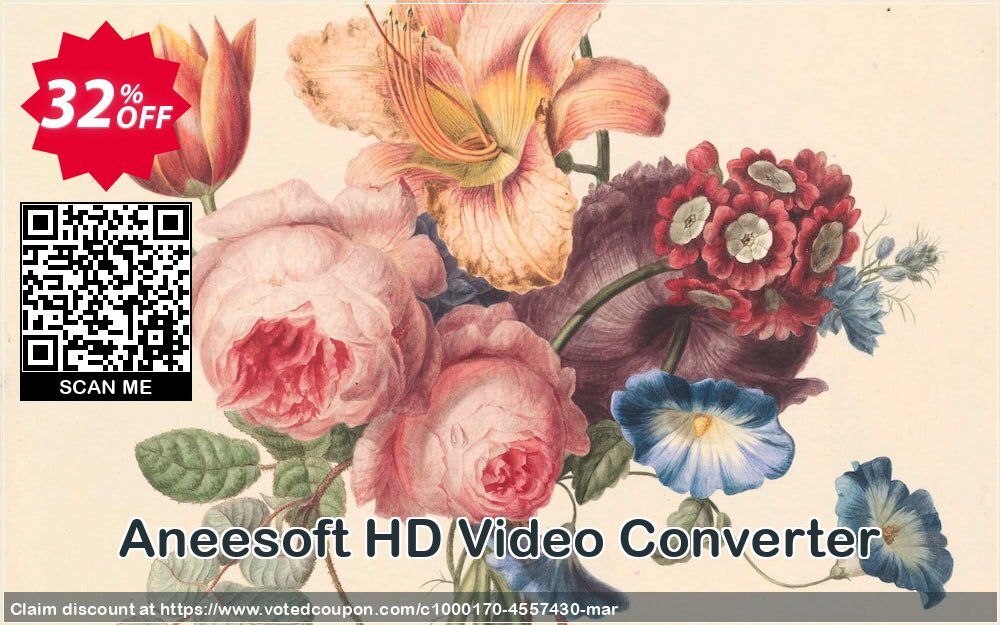 Aneesoft HD Video Converter voted-on promotion codes