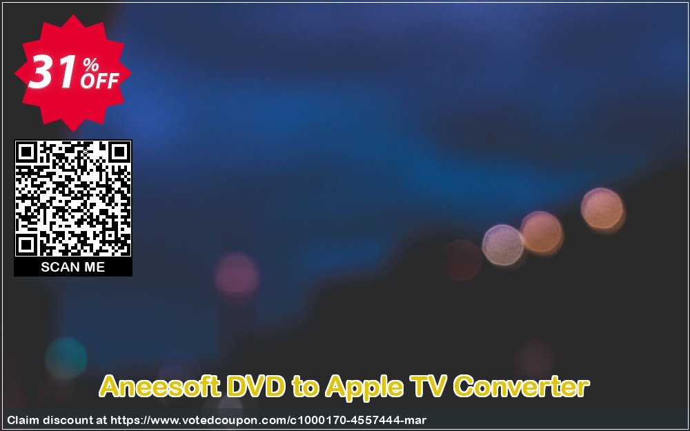 Aneesoft DVD to Apple TV Converter Coupon, discount Aneesoft DVD to Apple TV Converter exclusive promotions code 2024. Promotion: exclusive promotions code of Aneesoft DVD to Apple TV Converter 2024