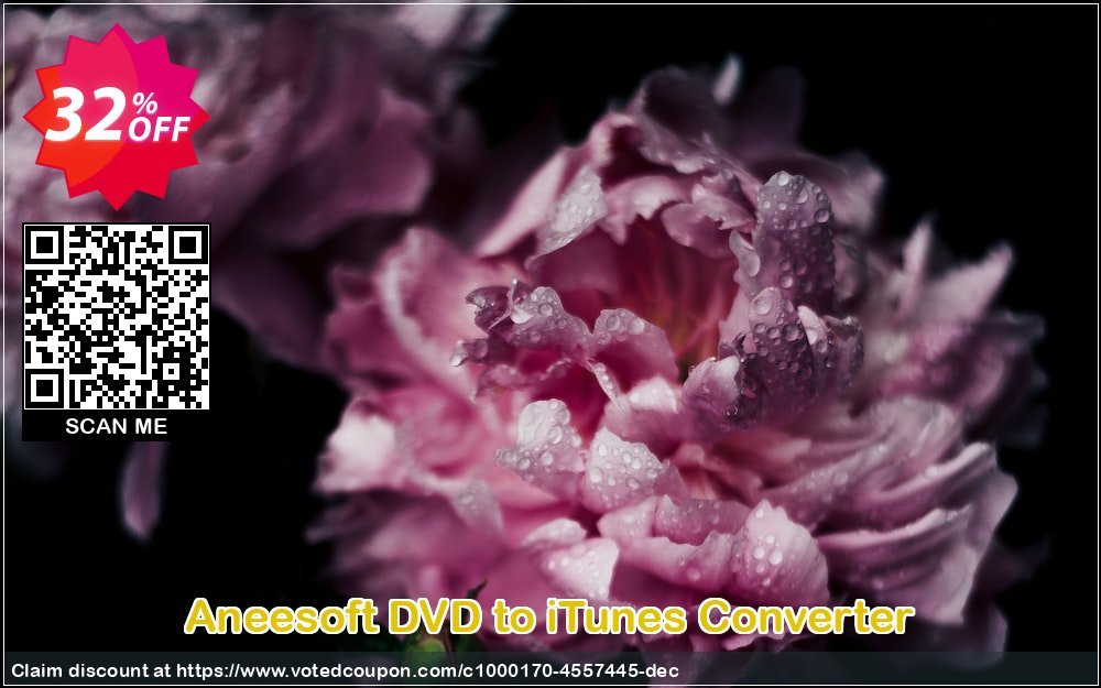 Aneesoft DVD to iTunes Converter voted-on promotion codes