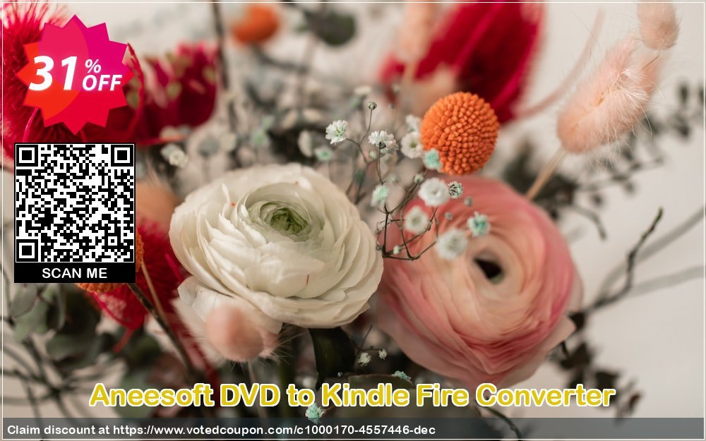 Aneesoft DVD to Kindle Fire Converter voted-on promotion codes