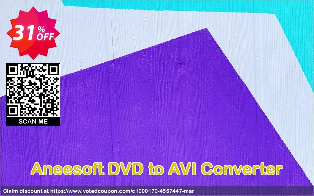 Aneesoft DVD to AVI Converter Coupon, discount Aneesoft DVD to AVI Converter amazing offer code 2024. Promotion: amazing offer code of Aneesoft DVD to AVI Converter 2024