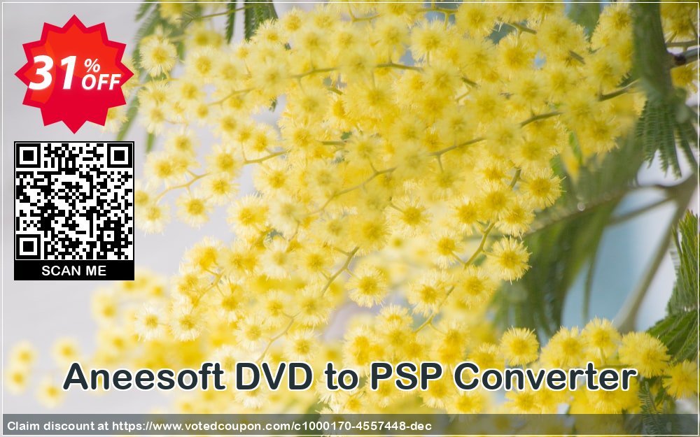 Aneesoft DVD to PSP Converter Coupon, discount Aneesoft DVD to PSP Converter stunning discount code 2023. Promotion: stunning discount code of Aneesoft DVD to PSP Converter 2023