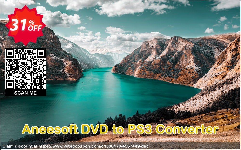 Aneesoft DVD to PS3 Converter Coupon, discount Aneesoft DVD to PS3 Converter staggering promo code 2023. Promotion: staggering promo code of Aneesoft DVD to PS3 Converter 2023