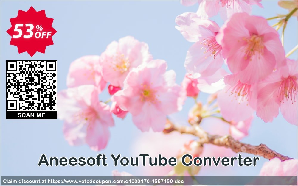 Aneesoft YouTube Converter Coupon, discount Special 100% Offer. Promotion: imposing discounts code of Aneesoft YouTube Converter 2023