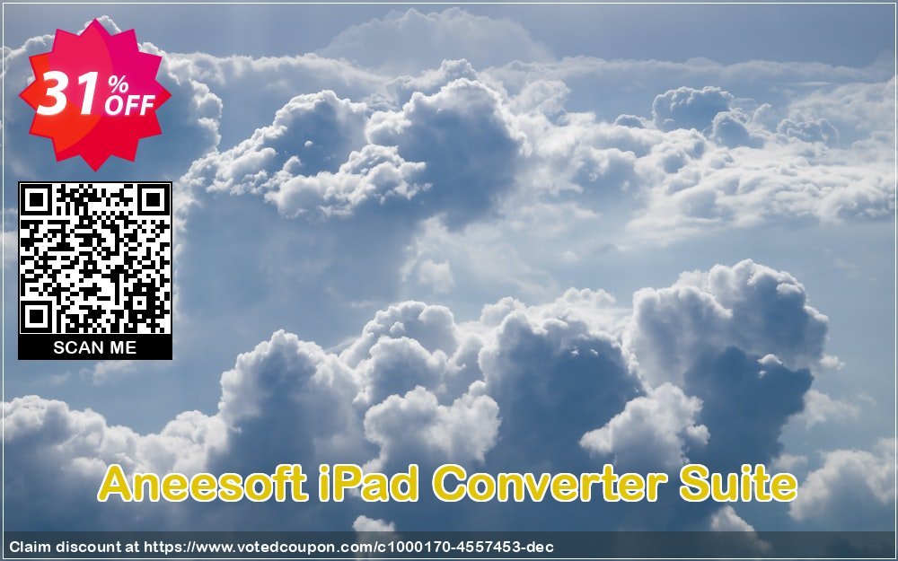 Aneesoft iPad Converter Suite Coupon, discount Aneesoft iPad Converter Suite formidable deals code 2023. Promotion: formidable deals code of Aneesoft iPad Converter Suite 2023