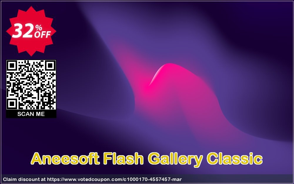 Aneesoft Flash Gallery Classic Coupon, discount Aneesoft Flash Gallery Classic marvelous discounts code 2024. Promotion: marvelous discounts code of Aneesoft Flash Gallery Classic 2024