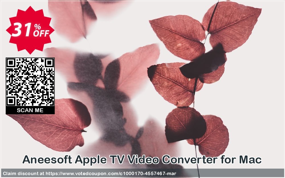 Aneesoft Apple TV Video Converter for MAC Coupon, discount Aneesoft Apple TV Video Converter for Mac exclusive deals code 2024. Promotion: exclusive deals code of Aneesoft Apple TV Video Converter for Mac 2024