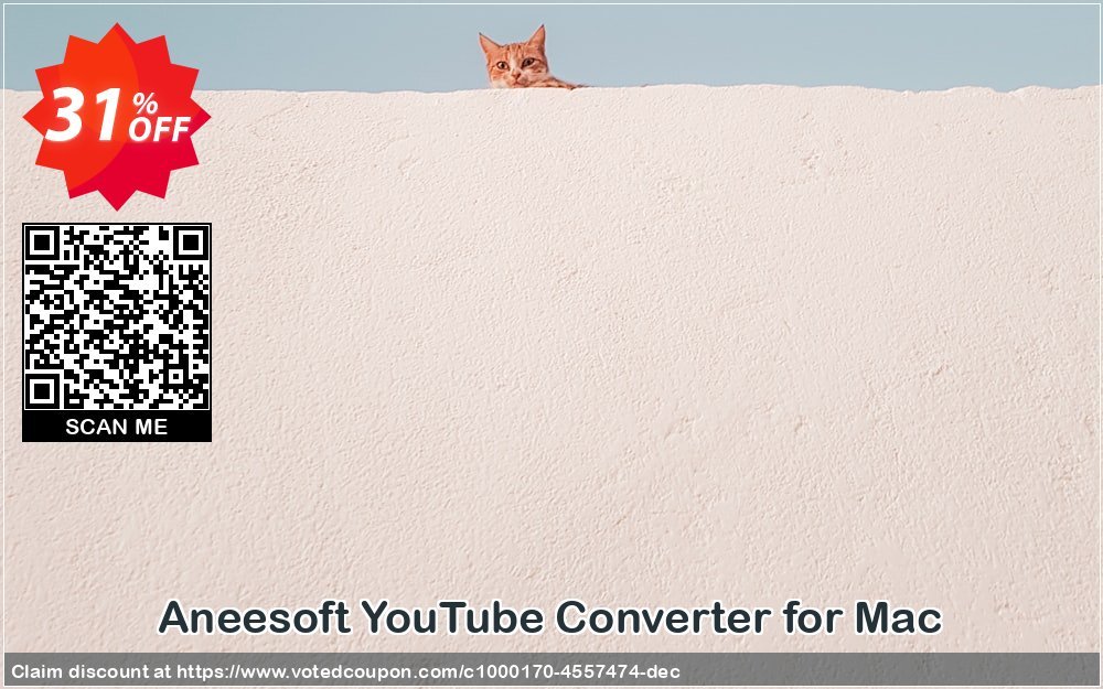 Aneesoft YouTube Converter for MAC Coupon, discount Aneesoft YouTube Converter for Mac stirring deals code 2024. Promotion: stirring deals code of Aneesoft YouTube Converter for Mac 2024