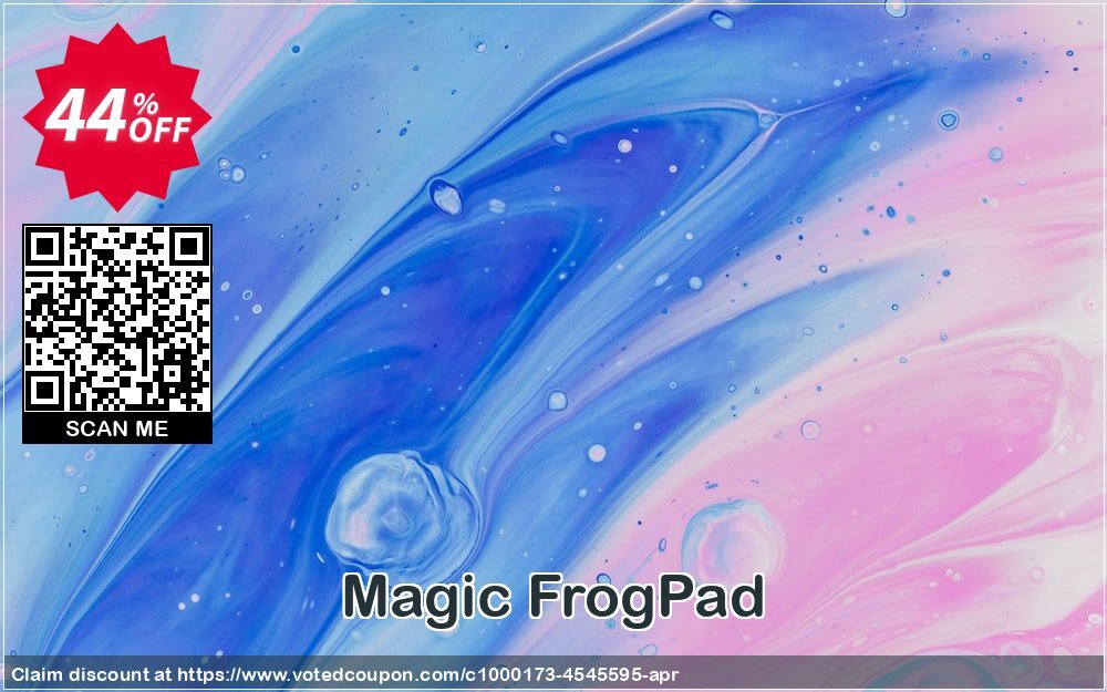 Magic FrogPad Coupon Code Apr 2024, 44% OFF - VotedCoupon