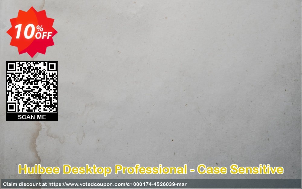 Hulbee Desktop Professional - Case Sensitive Coupon, discount Hulbee Desktop Professional - Case Sensitive marvelous discount code 2024. Promotion: marvelous discount code of Hulbee Desktop Professional - Case Sensitive 2024