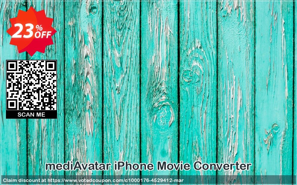 mediAvatar iPhone Movie Converter Coupon, discount mediAvatar iPhone Movie Converter staggering offer code 2024. Promotion: staggering offer code of mediAvatar iPhone Movie Converter 2024