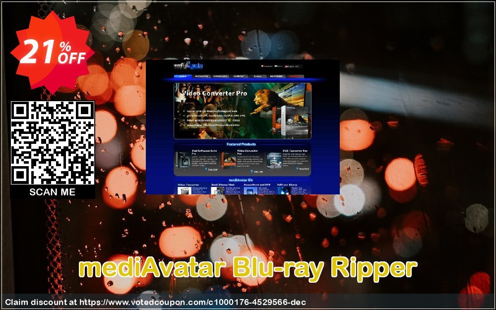 mediAvatar Blu-ray Ripper Coupon Code May 2024, 21% OFF - VotedCoupon