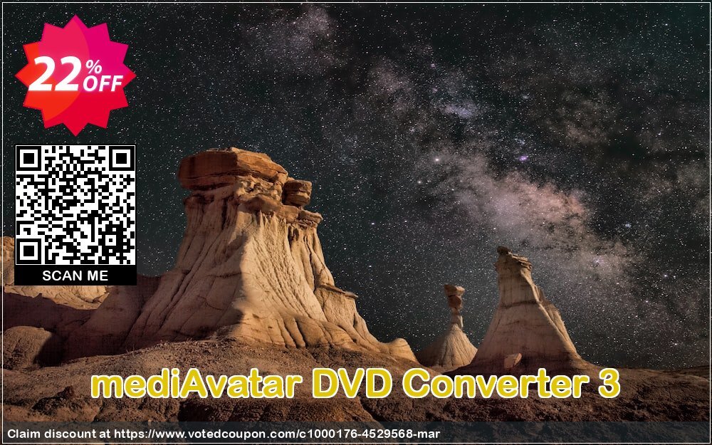 mediAvatar DVD Converter 3 Coupon Code May 2024, 22% OFF - VotedCoupon