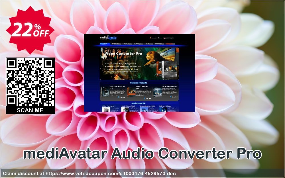 mediAvatar Audio Converter Pro Coupon, discount mediAvatar Audio Converter Pro wonderful promotions code 2024. Promotion: wonderful promotions code of mediAvatar Audio Converter Pro 2024