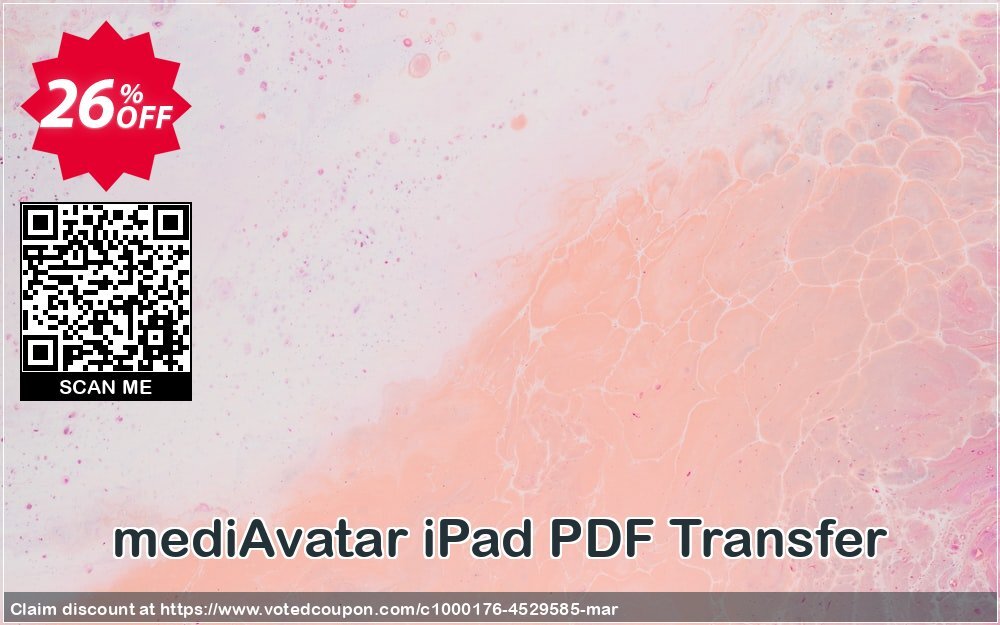 mediAvatar iPad PDF Transfer Coupon, discount mediAvatar iPad PDF Transfer amazing sales code 2024. Promotion: amazing sales code of mediAvatar iPad PDF Transfer 2024