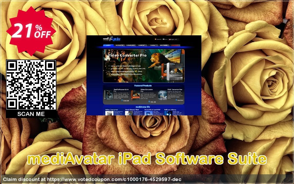 mediAvatar iPad Software Suite Coupon, discount mediAvatar iPad Software Suite imposing discounts code 2024. Promotion: imposing discounts code of mediAvatar iPad Software Suite 2024