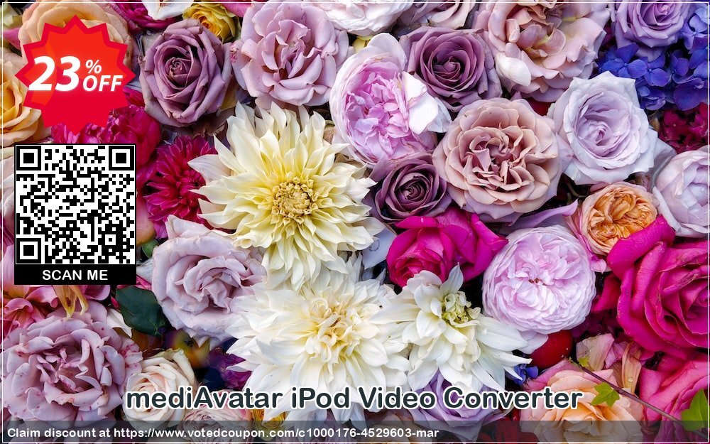 mediAvatar iPod Video Converter Coupon, discount mediAvatar iPod Video Converter excellent promo code 2024. Promotion: excellent promo code of mediAvatar iPod Video Converter 2024