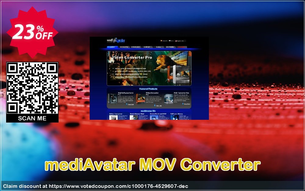 mediAvatar MOV Converter Coupon, discount mediAvatar MOV Converter awful deals code 2023. Promotion: awful deals code of mediAvatar MOV Converter 2023