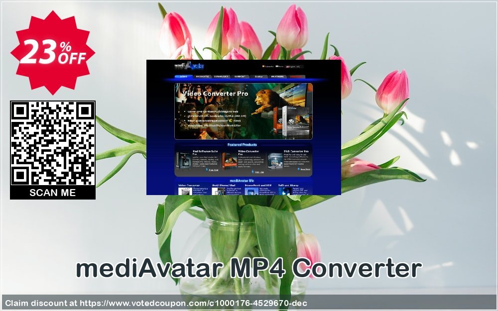 mediAvatar MP4 Converter Coupon, discount mediAvatar MP4 Converter fearsome deals code 2023. Promotion: fearsome deals code of mediAvatar MP4 Converter 2023