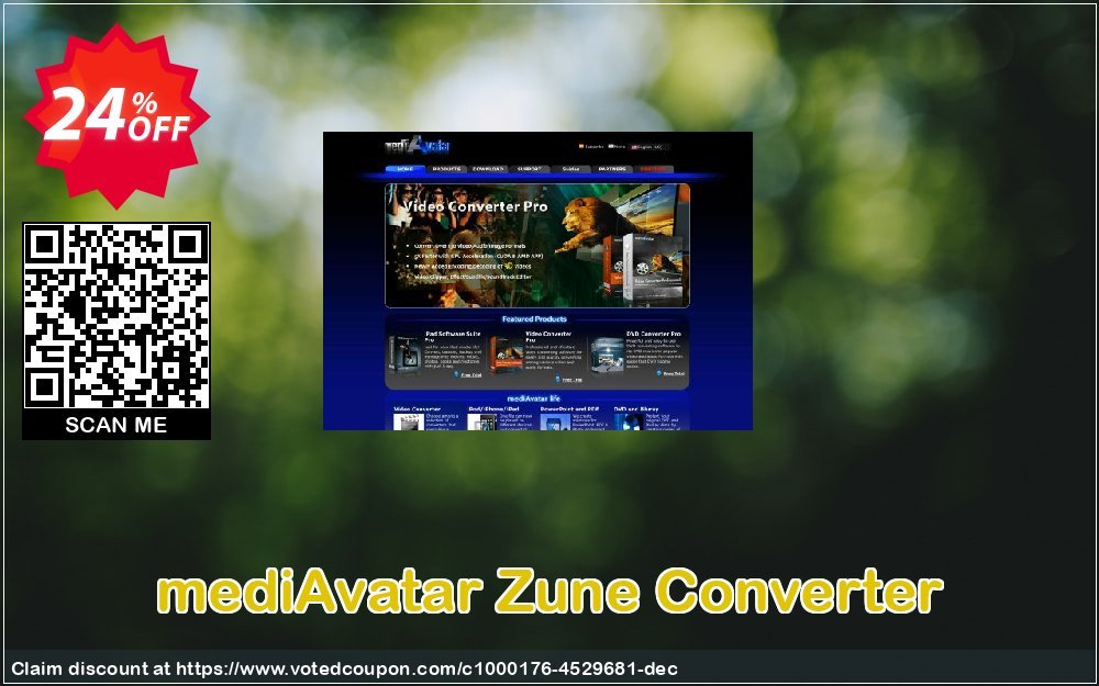 mediAvatar Zune Converter Coupon Code May 2024, 24% OFF - VotedCoupon
