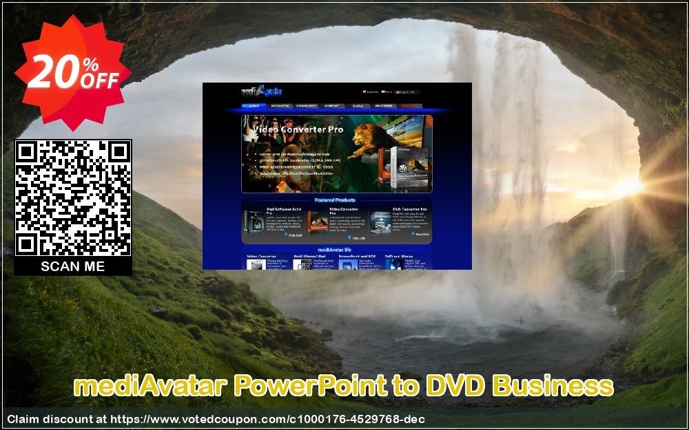 mediAvatar PowerPoint to DVD Business Coupon, discount mediAvatar PowerPoint to DVD Business awful deals code 2024. Promotion: awful deals code of mediAvatar PowerPoint to DVD Business 2024