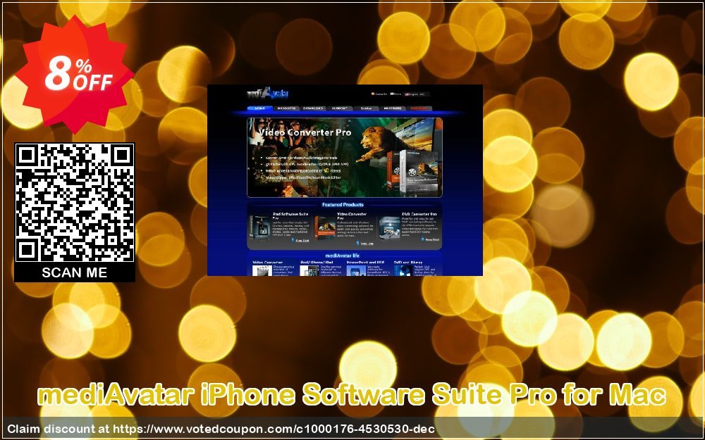 mediAvatar iPhone Software Suite Pro for MAC Coupon Code May 2024, 8% OFF - VotedCoupon
