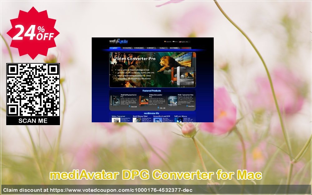 mediAvatar DPG Converter for MAC Coupon, discount mediAvatar DPG Converter for Mac amazing promotions code 2023. Promotion: amazing promotions code of mediAvatar DPG Converter for Mac 2023