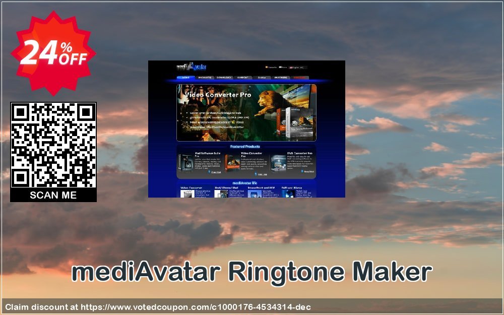 mediAvatar Ringtone Maker Coupon, discount mediAvatar Ringtone Maker impressive promo code 2023. Promotion: impressive promo code of mediAvatar Ringtone Maker 2023