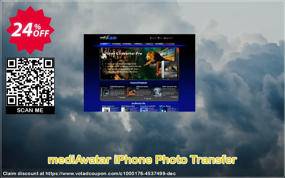 mediAvatar iPhone Photo Transfer Coupon, discount mediAvatar iPhone Photo Transfer best promo code 2024. Promotion: best promo code of mediAvatar iPhone Photo Transfer 2024