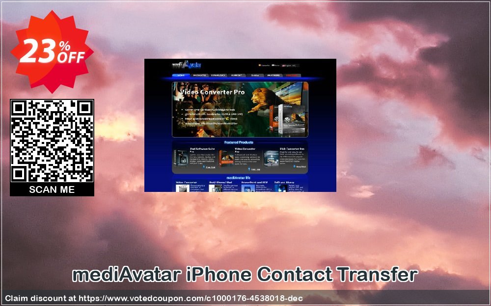 mediAvatar iPhone Contact Transfer Coupon Code May 2024, 23% OFF - VotedCoupon