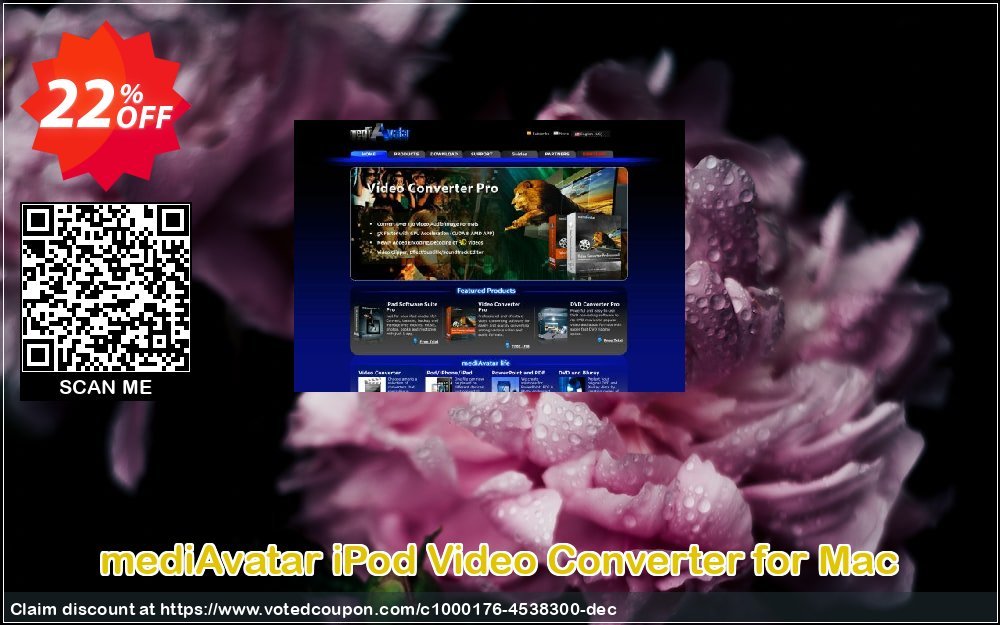 mediAvatar iPod Video Converter for MAC Coupon, discount mediAvatar iPod Video Converter for Mac awful sales code 2024. Promotion: awful sales code of mediAvatar iPod Video Converter for Mac 2024