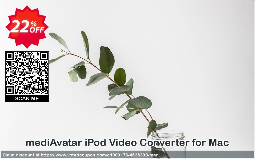 mediAvatar iPod Video Converter for MAC Coupon, discount mediAvatar iPod Video Converter for Mac awful sales code 2024. Promotion: awful sales code of mediAvatar iPod Video Converter for Mac 2024