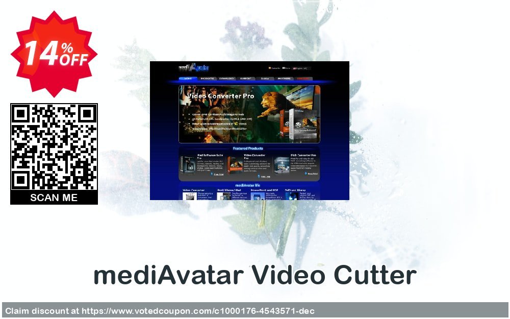 mediAvatar Video Cutter Coupon, discount mediAvatar Video Cutter best sales code 2024. Promotion: best sales code of mediAvatar Video Cutter 2024