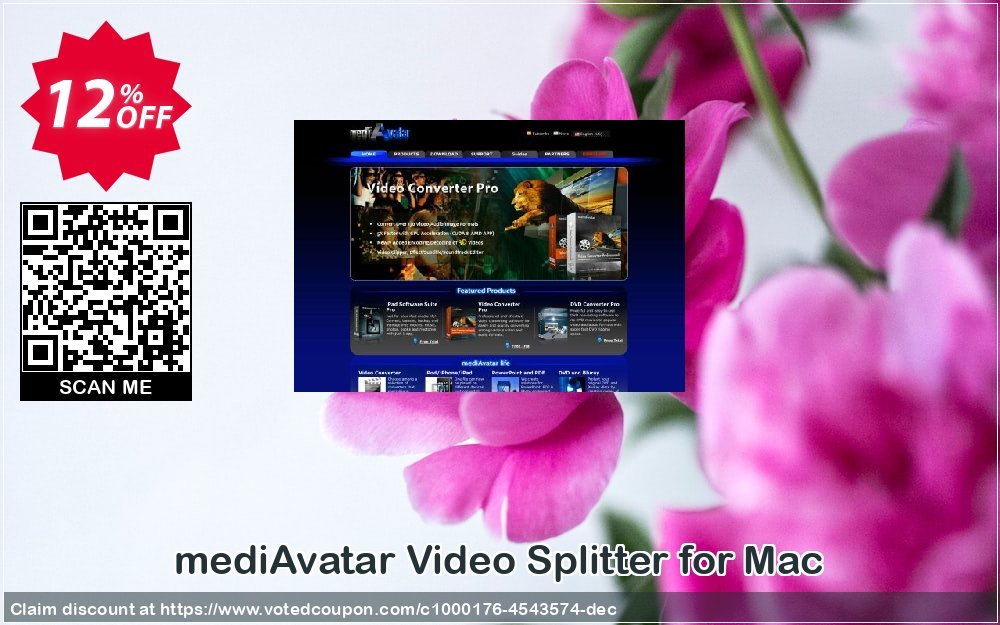 mediAvatar Video Splitter for MAC Coupon, discount mediAvatar Video Splitter for Mac special discount code 2024. Promotion: special discount code of mediAvatar Video Splitter for Mac 2024